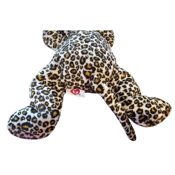 Ty Leopard Pillow Pals Plush 1996 Freckles Spotted Cat Flat Stuffed Animal 13" - Picture 3 of 8